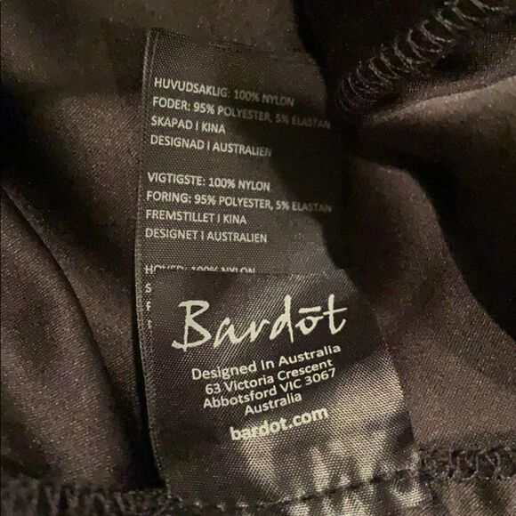Bardot Jade Black Lace Jewel Tone Floral Sheer Cutout Back Mini Dress Sz 6 - Picture 7 of 10
